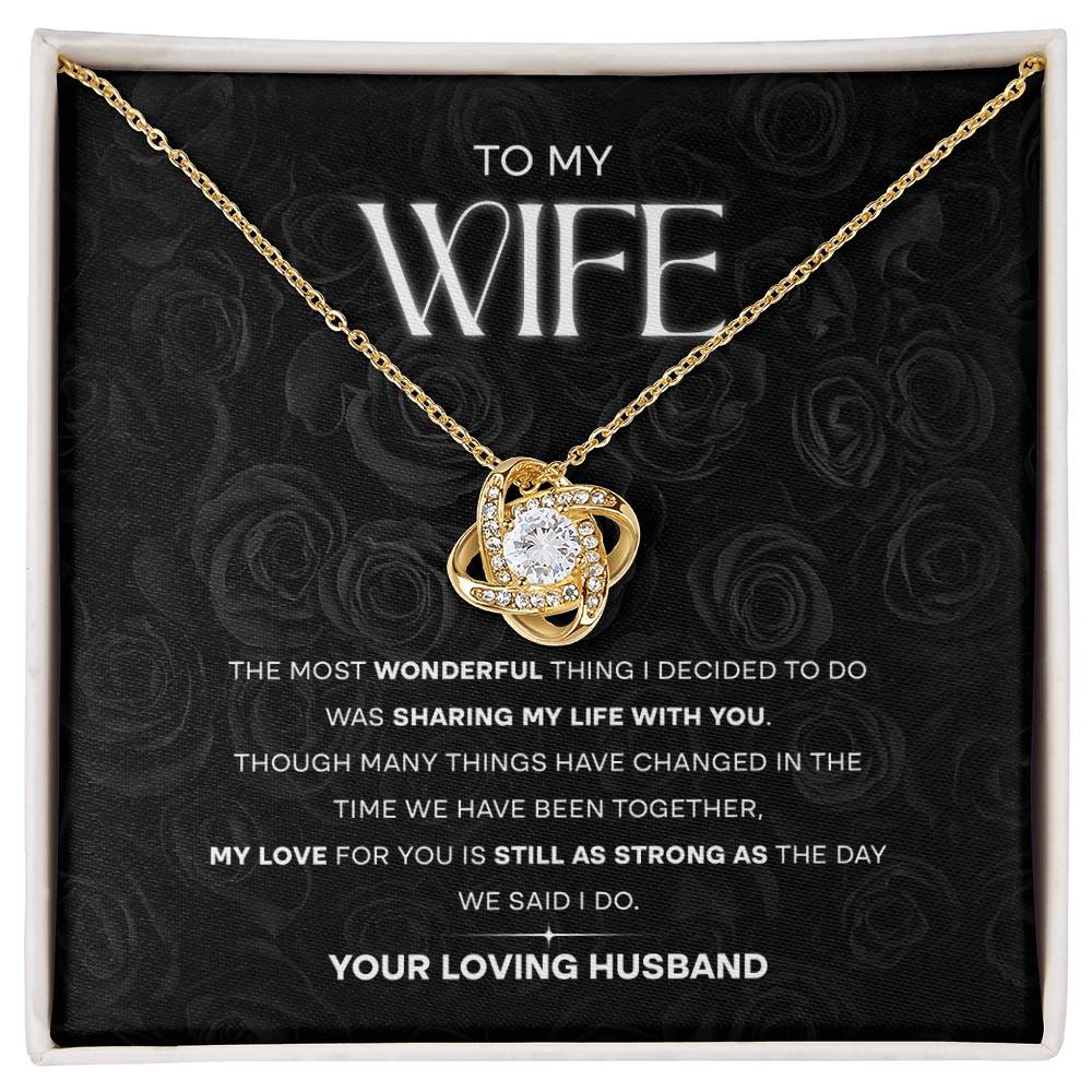 To My Soulmate – Forever & Always Love Knot Necklace