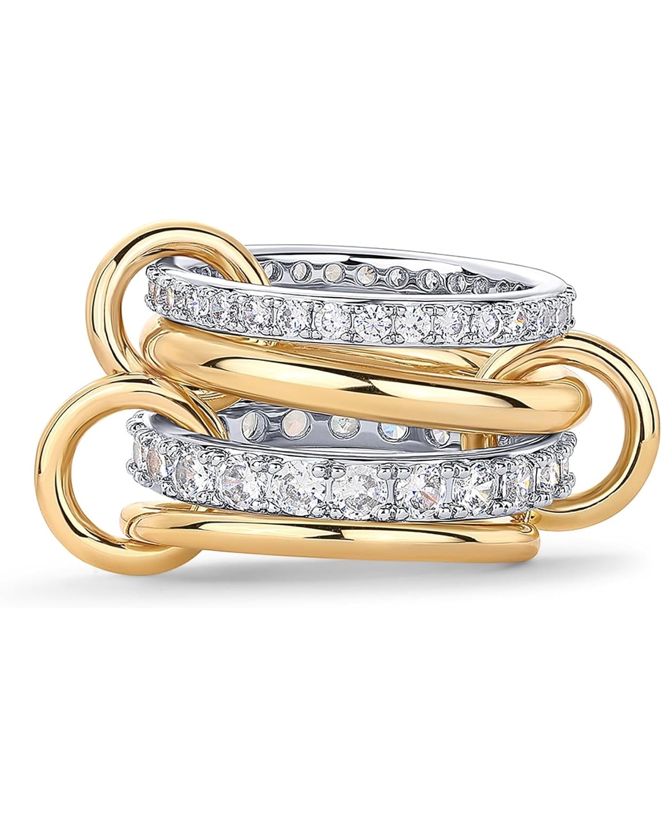 Eternity rings, interlocking rings, intertwined emotions, representing never separation, love rings