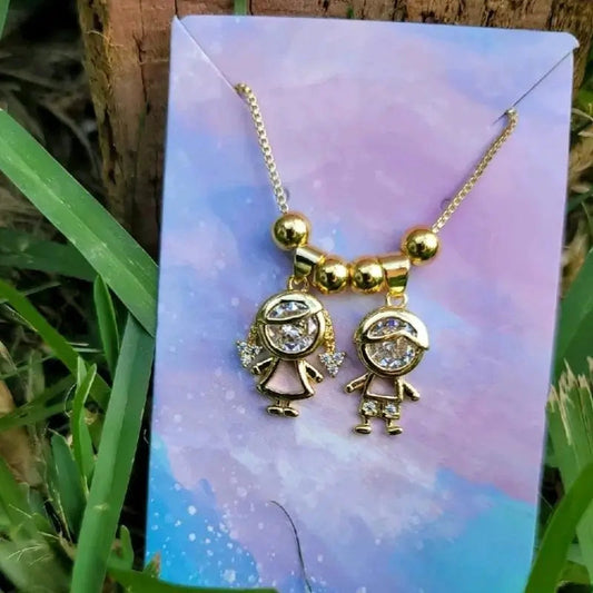 Custom made Pendant Gold plated Female Male